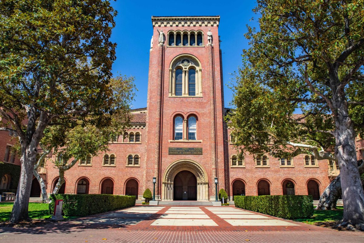 The Bovard Administration Building at the University of Southern California (USC), courtesy of Trojan Event Services.